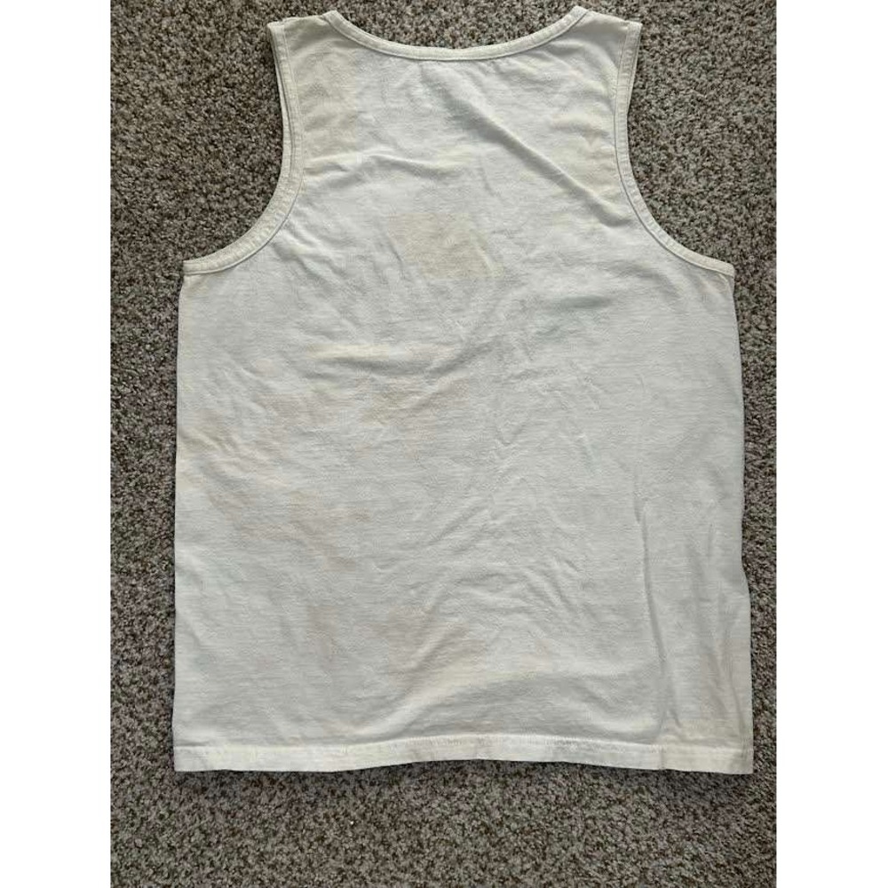 Anheuser-Busch Busch Beer For The Farmers Graphic Tank Top Mens Medium Cream - Picture 3 of 5